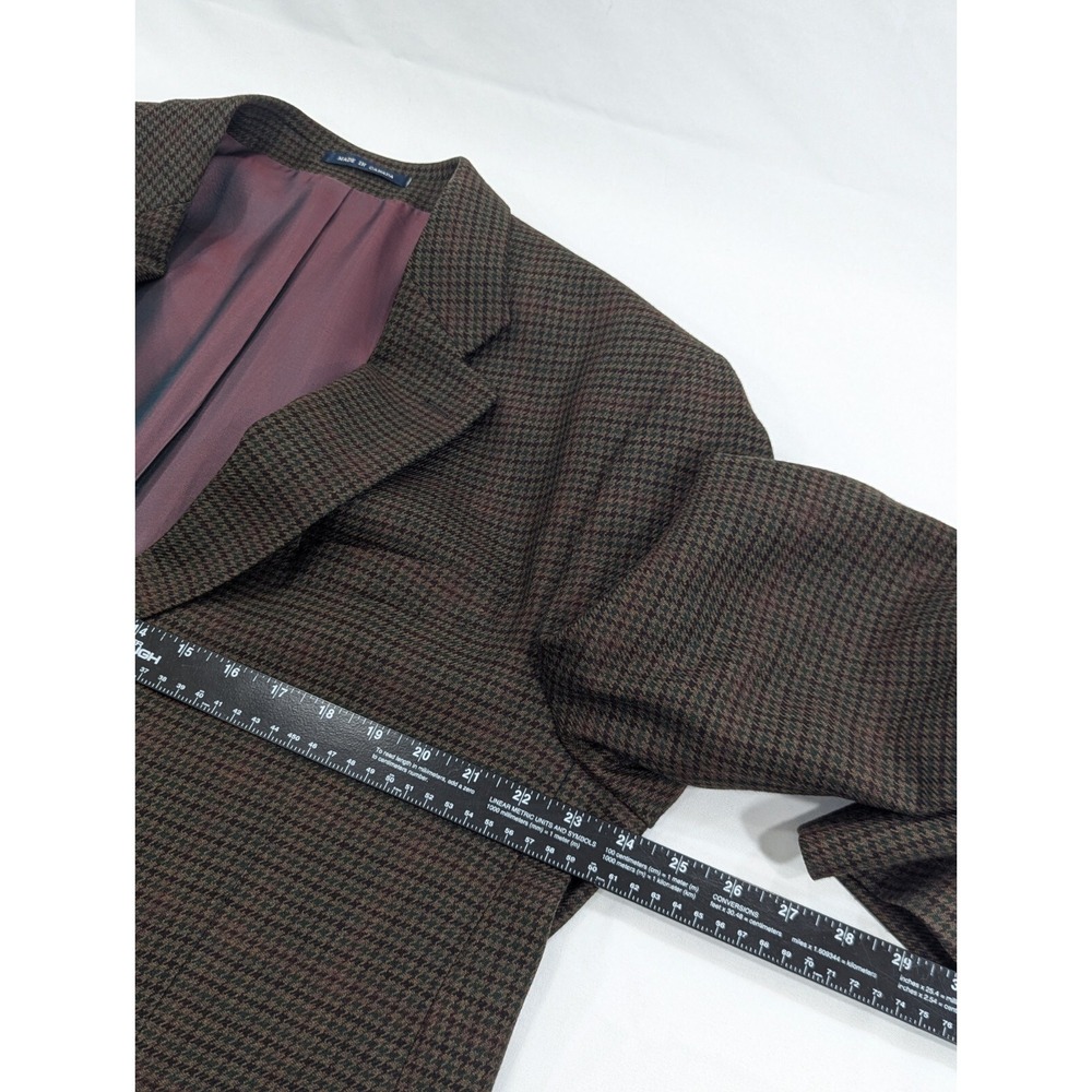 Ralph Lauren Blazer Sport Coat  Suit Jacket 46R 48" Chest Lambswool‎ Houndstooth - Picture 13 of 14